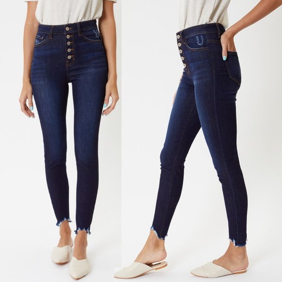 Terri Ultra High Rise Button Fly Super Skinny Jean - Picture 3 of 12